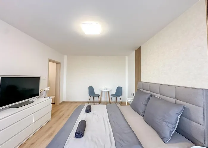 Simcity I Free Parking,24 7 Self Check-in, Balcony, Quiet Location With Easy Transportation To Square Bratislava